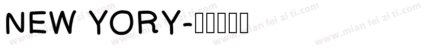 NEW YORY字体转换